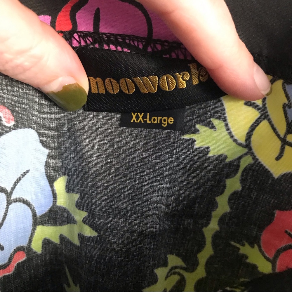 Nooworks Black Floral Jumpsuit Xxl - Picture 4 of 7